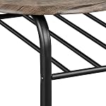 Yaheetech 3-Piece Dining Table Set, Kitchen Table & Chair Sets for 2, Compact Table Set with Built-in Wine Rack for Breakfast Nook, Small Space, Apartment, 35.5x21x30(LxWxH), Drift Brown