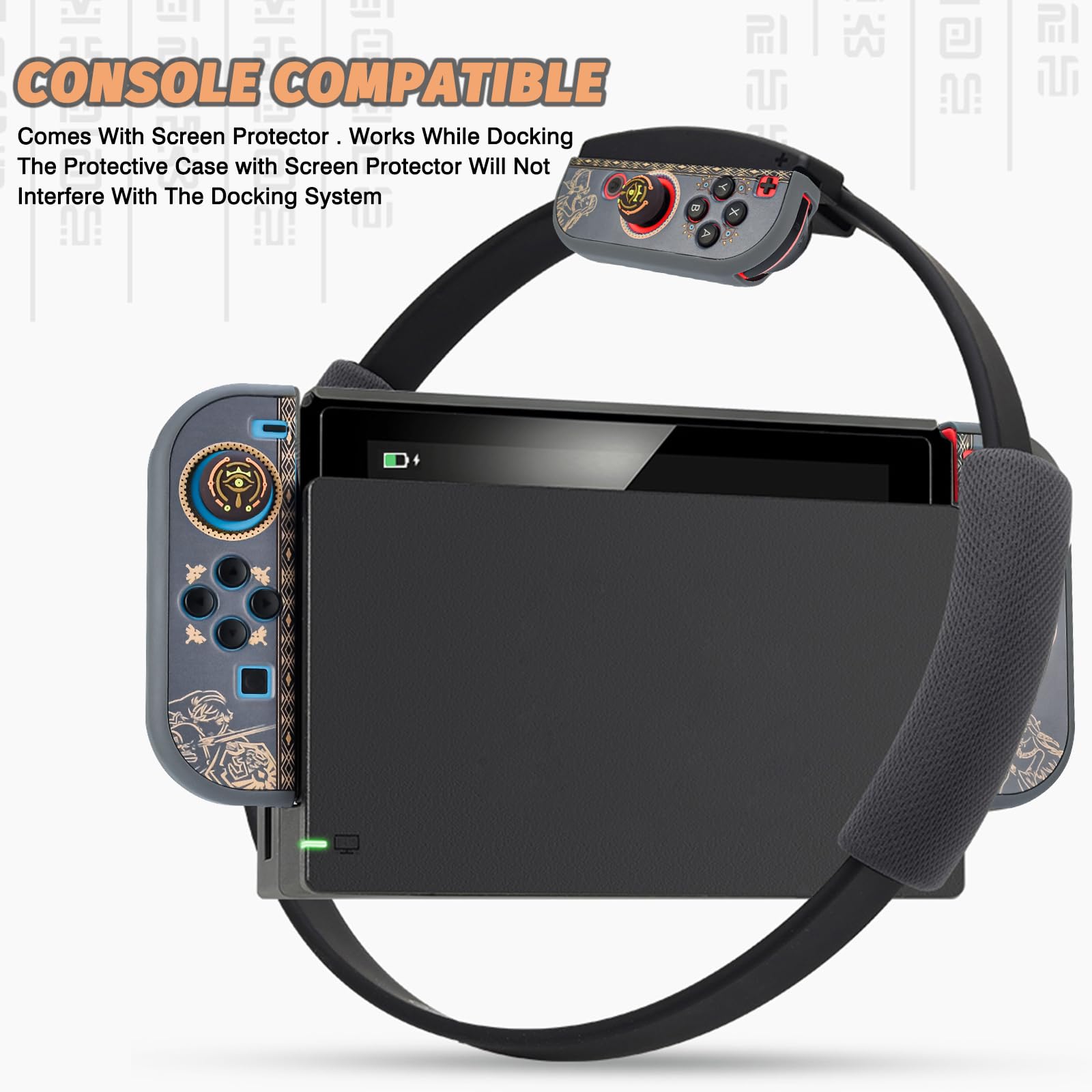 DLseego Dockable Protective Case Compatible with Nintendo Switch