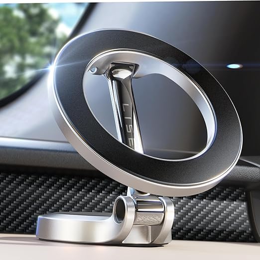 LISEN Primes for Day Delas Ultra Magnetic Car Phone Holder, for MagSafe Car Mount, All Metal Mag Safe Mount, 360 Rotatable Phone Holder for iPhone 16 Pro Max 15 14 13 12 Series, MagSafe Case