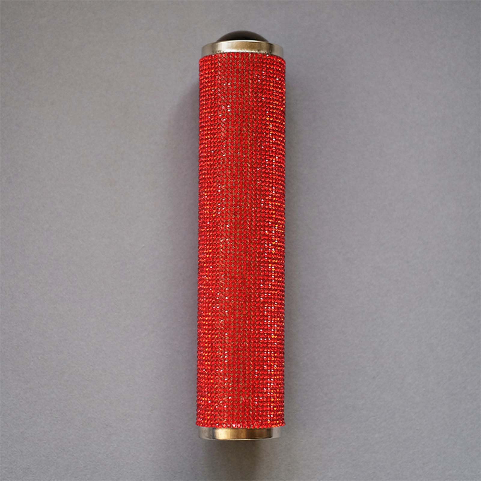 ZEALMAX Multicolor Glass Real Scenes Kaleidoscope, Handmade Kaleidoscope Classic Nostalgic Toy for Kids Adults, Red