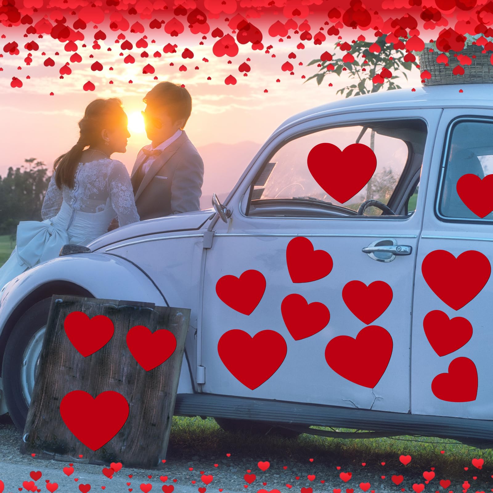 Ferraycle 30 Pcs Valentines Day Garage Door