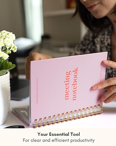 Miniatura 7 de Cuaderno de reuniones Lamare para la organización del trabajo  Cuaderno de trabajo perfecto para tomar notas y planificador de reuniones para la