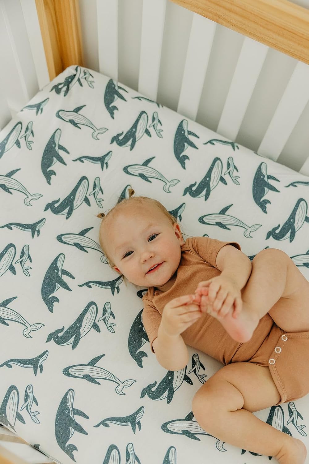 Copper Pearl Premium Fitted Knit Crib Sheet/Toddler Sheet Cove