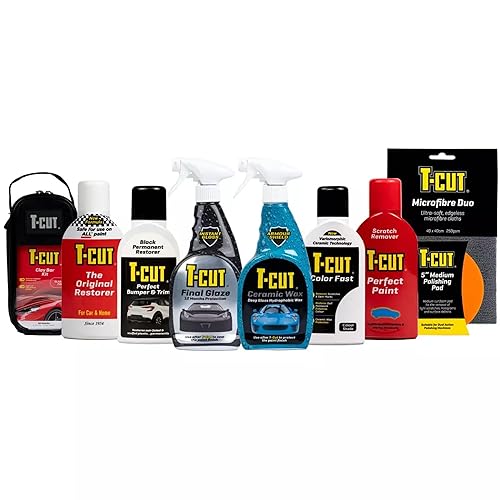 Miniatura 6 de T-Cut Removedor de arañazos negro, potenciador de color rápido para el esmalte de cera de coche, 5.3 onzas