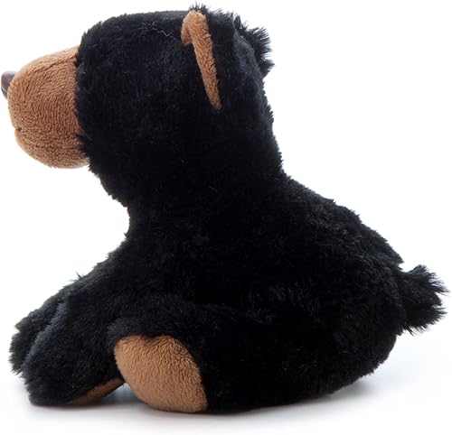 Miniatura 5 de The Petting Zoo Oso de peluche, regalos para niños, animales salvajes del zoológico Onez, juguete de peluche de oso negro de 9 pulgadas