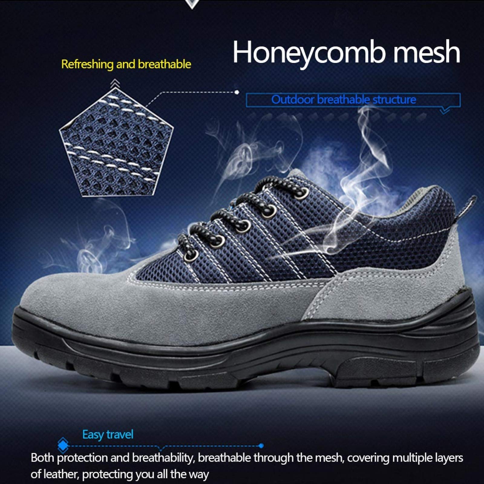 Zapatos Planos De Seguridad Con Puntera De Acero Para Hombre | Meses