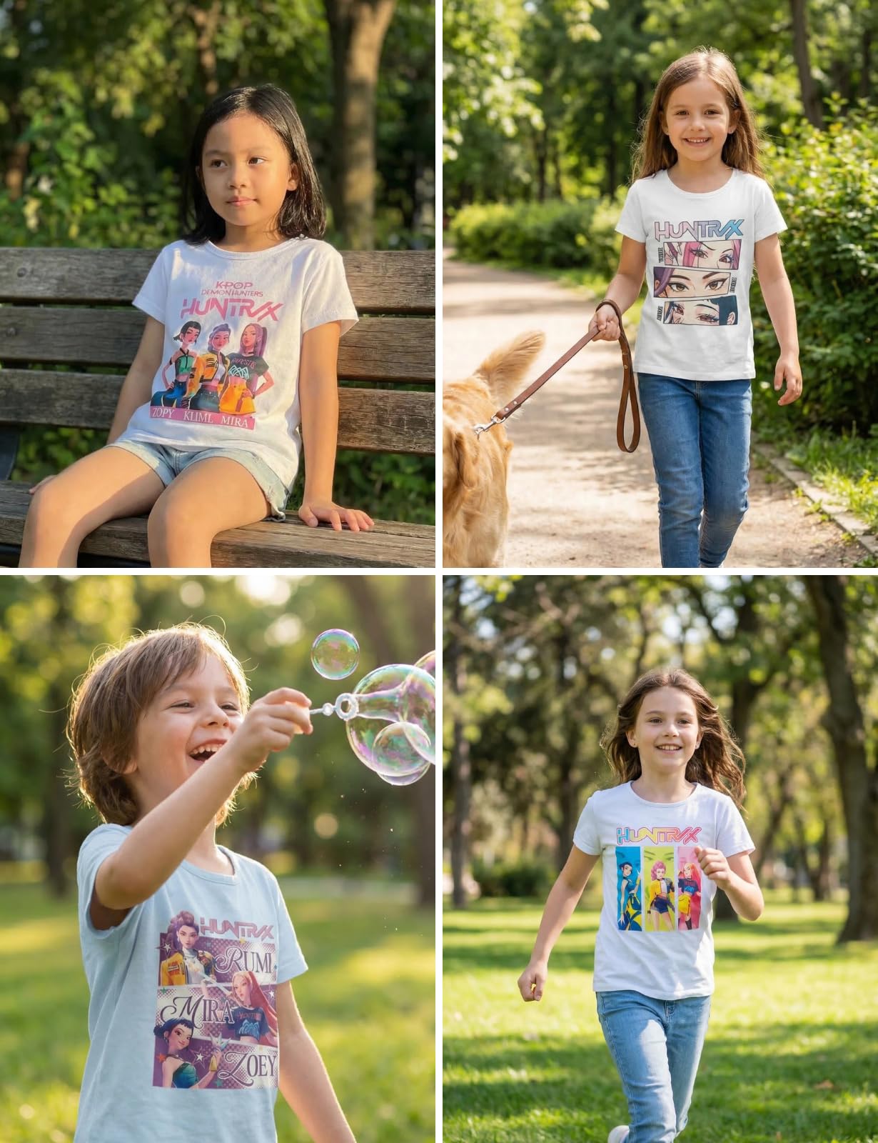 Vicyol S&D Camiseta K-Pop para Niños y Niñas. Camiseta de la Serie de Moda Huntrix. Camiseta de Las Guerreras de H. — view 6