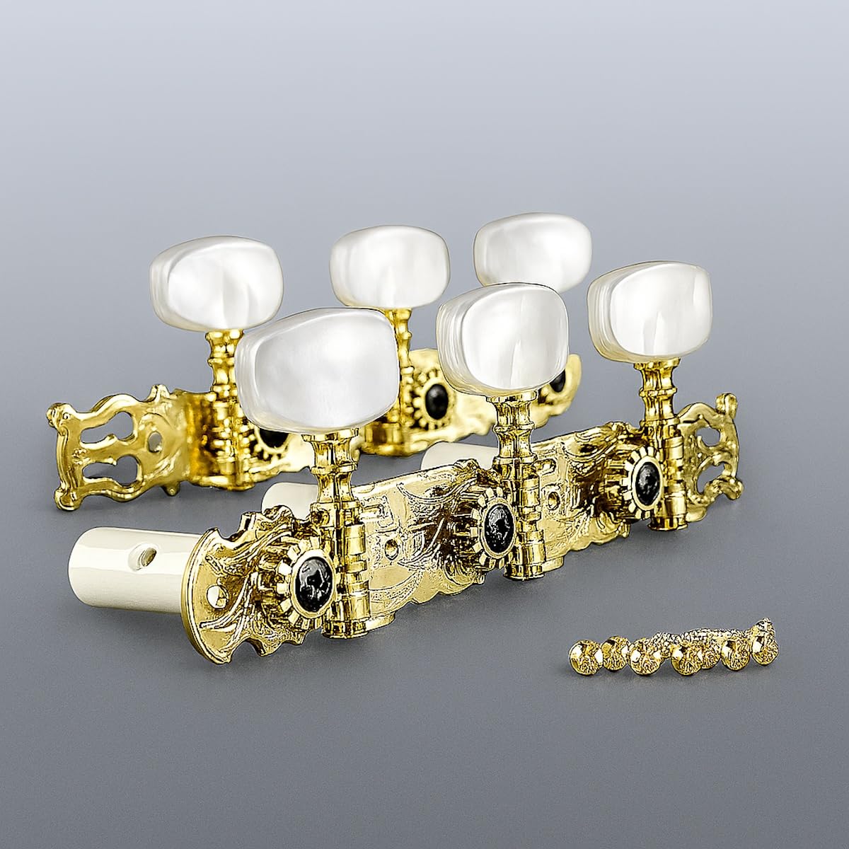 Amazon.com: Gotoh Classical Guitar Tuners - Flash Gold Lyra-style