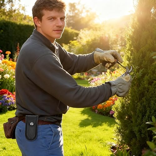 Miniatura 4 de Funda de nailon para cuchillos de bolsillo de 5 pulgadas, funda plegable para cinturón con cierre a presión, funda universal multiherramienta para