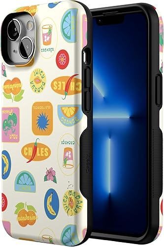 Vista 918 de Casely Funda para iPhone 13 Compatible con MagSafe Color Splash de medianoche Funda retro abstracta Color de medianoche Splash Abstracto