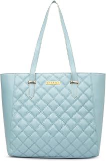 Caprese Tilly Large Tote Bag for Women | Stylish Quilted, Durable, Multi-Compartment Design for Work, Travel, Shopping | L... Price In India