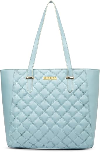 Caprese Tilly Large Tote Bag for Women | Stylish Quilted, Durable, Multi-Compartment Design for Work, Travel, Shopping | L...