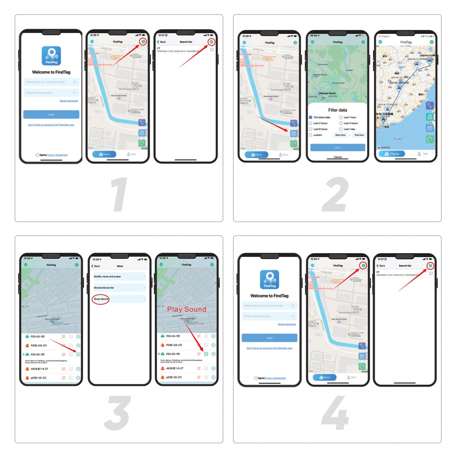 Mini Tracker Magnetisch – Fahrzeugortung ohne monatliche Gebühr, Echtzeit-Tracker mit Smartphone-App für Android & iOS, Auto Tracker, für Autos, Fahrräder, Gepäck, Haustiere