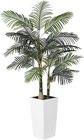 6.5ft Artificial Golden Cane Palm Tree