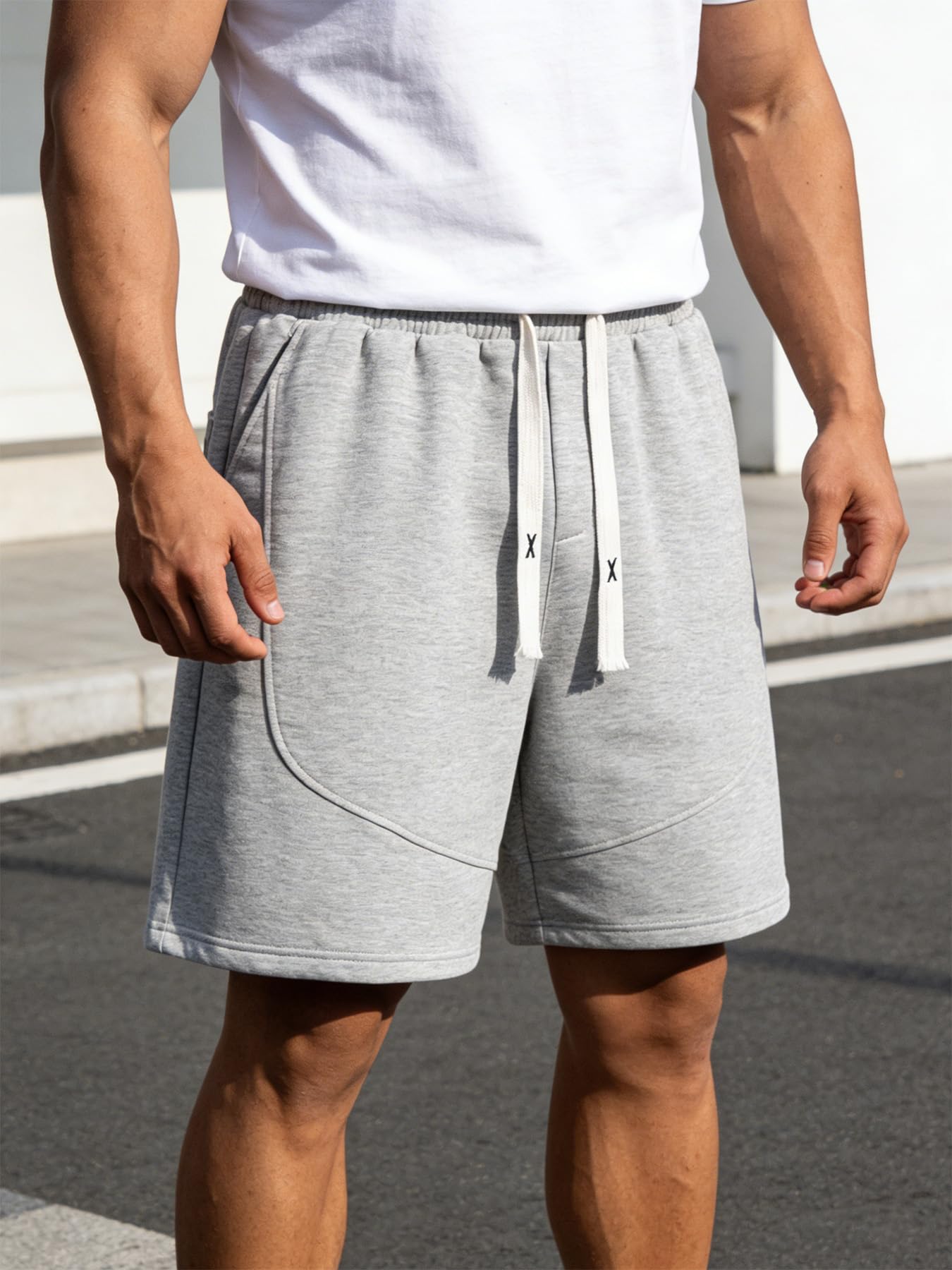 Pantalones cortos casuales para hombre, pantalones cortos deportivos de secado rápido para deportes al aire libre, estilo urbano con bolsillos, lavables a máquina