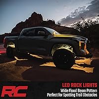 Vista 2 de Rough Country Cápsulas de Luz LED Deluxe para Rocas con Kit de Montaje 4 Cápsulas - 70980, Blanco