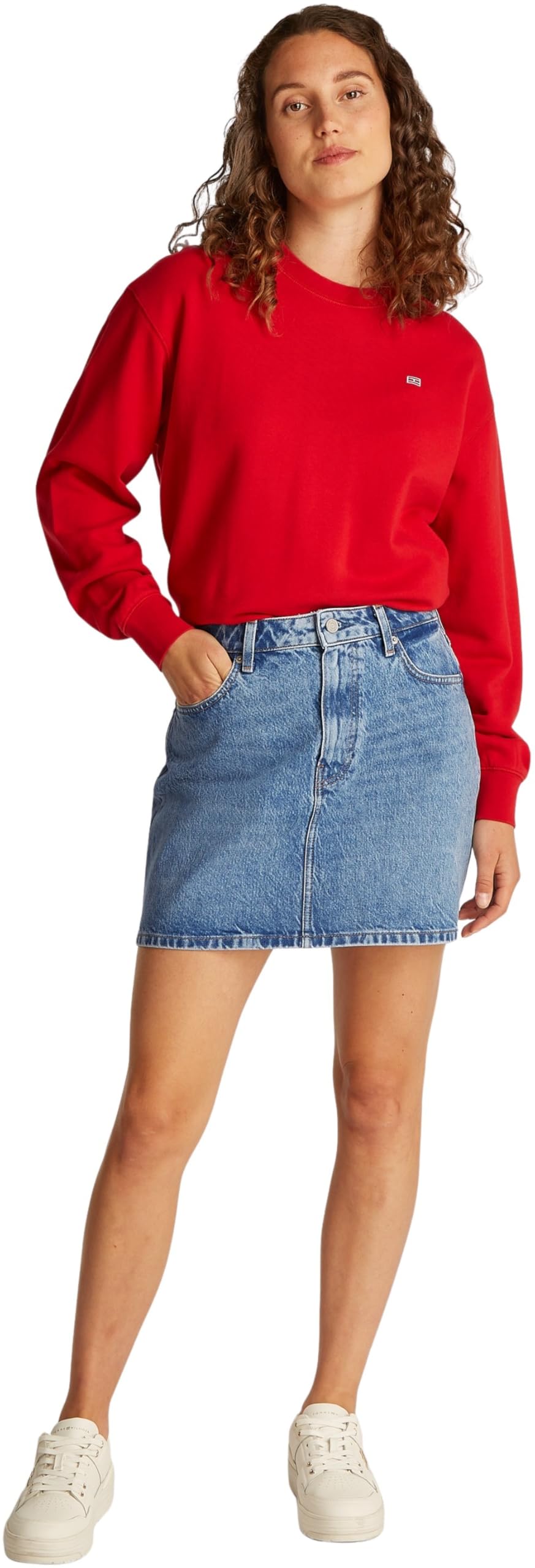 Tommy Hilfiger Falda Vaquera Mujer Mini Ali Minifalda