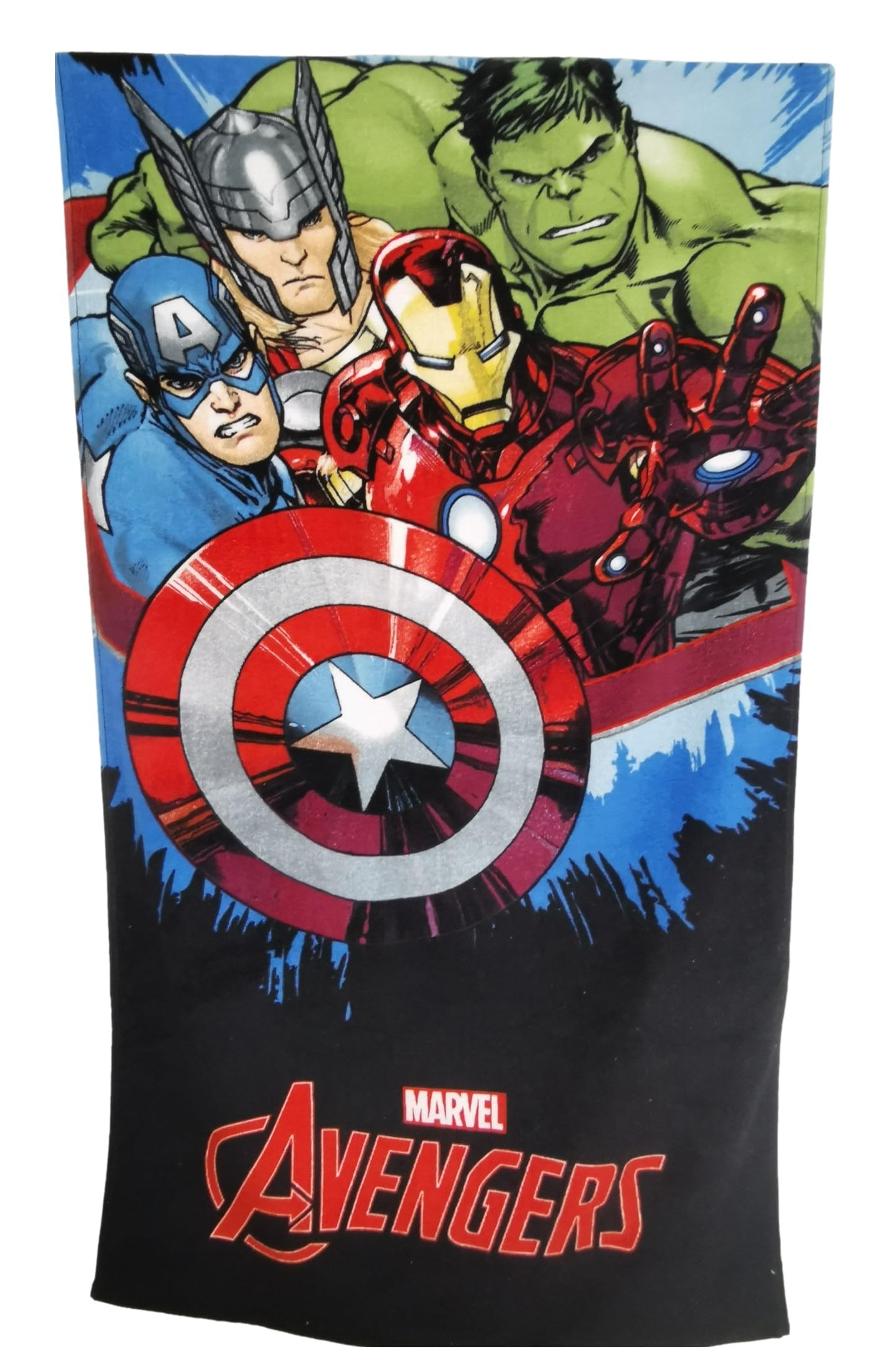 Theonoi Children's Hand Towel Bath Towel Beach Towel Shower Towel for Girls and Boys 100% Cotton 70 x 140 cm (Avengers) - Image 3