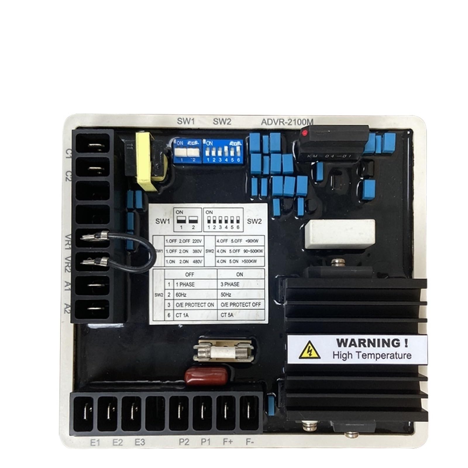 ANERTQUIH 1PCS ADVR-2100M voltage regulator automatic excitation AVR replaces PM500 module