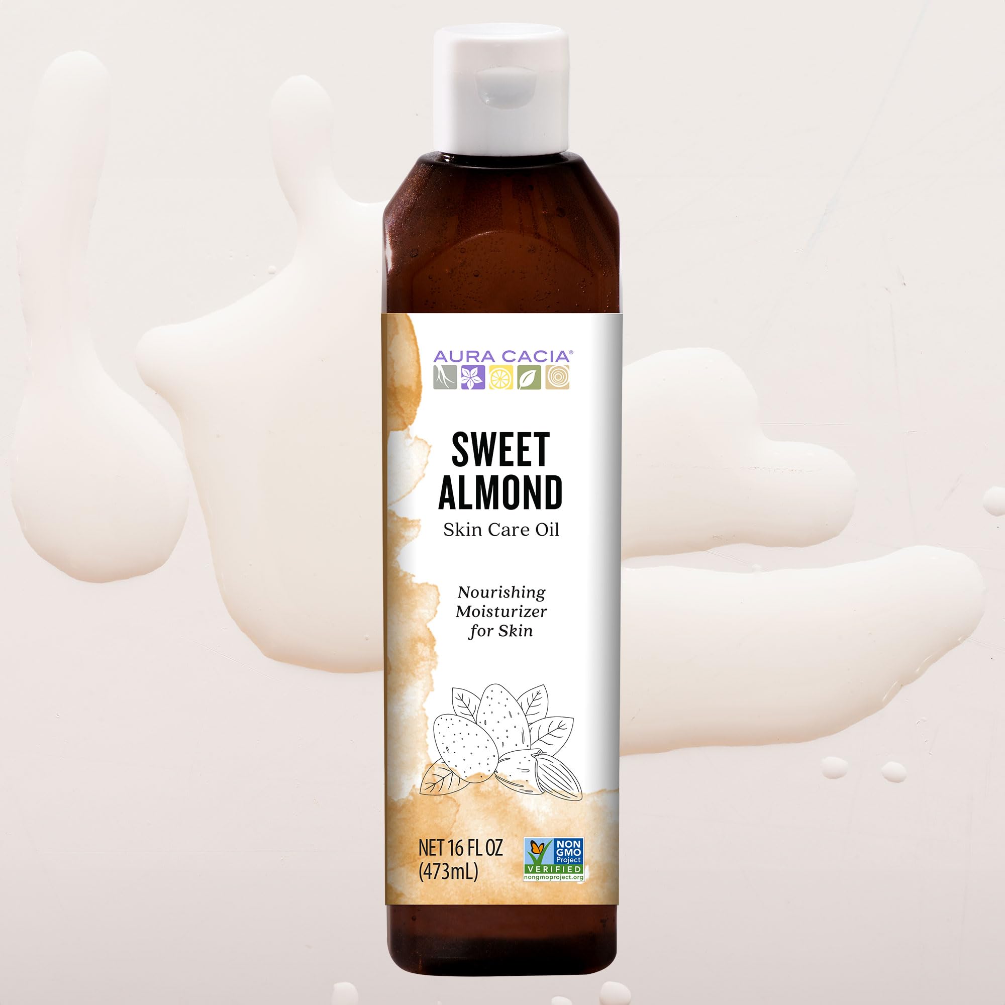 Amazon.com : Aura Cacia Sweet Almond Skin Care Oil, 16-Ounce