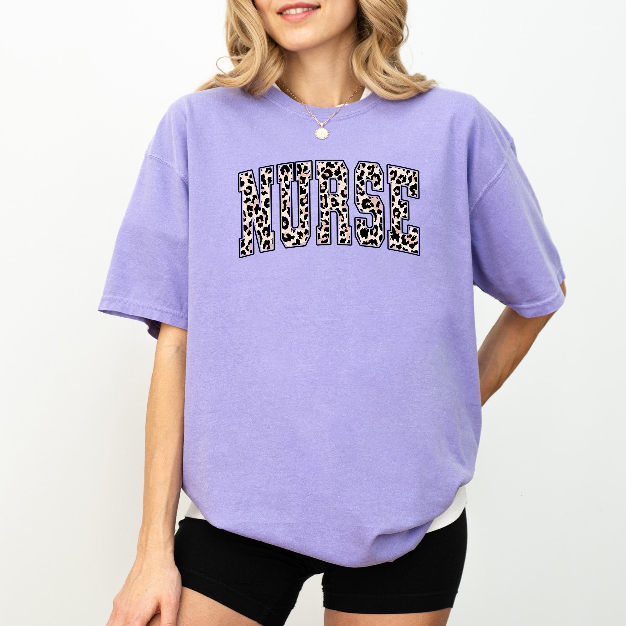 Comfort Colors Nurse Shirt – Leopa …