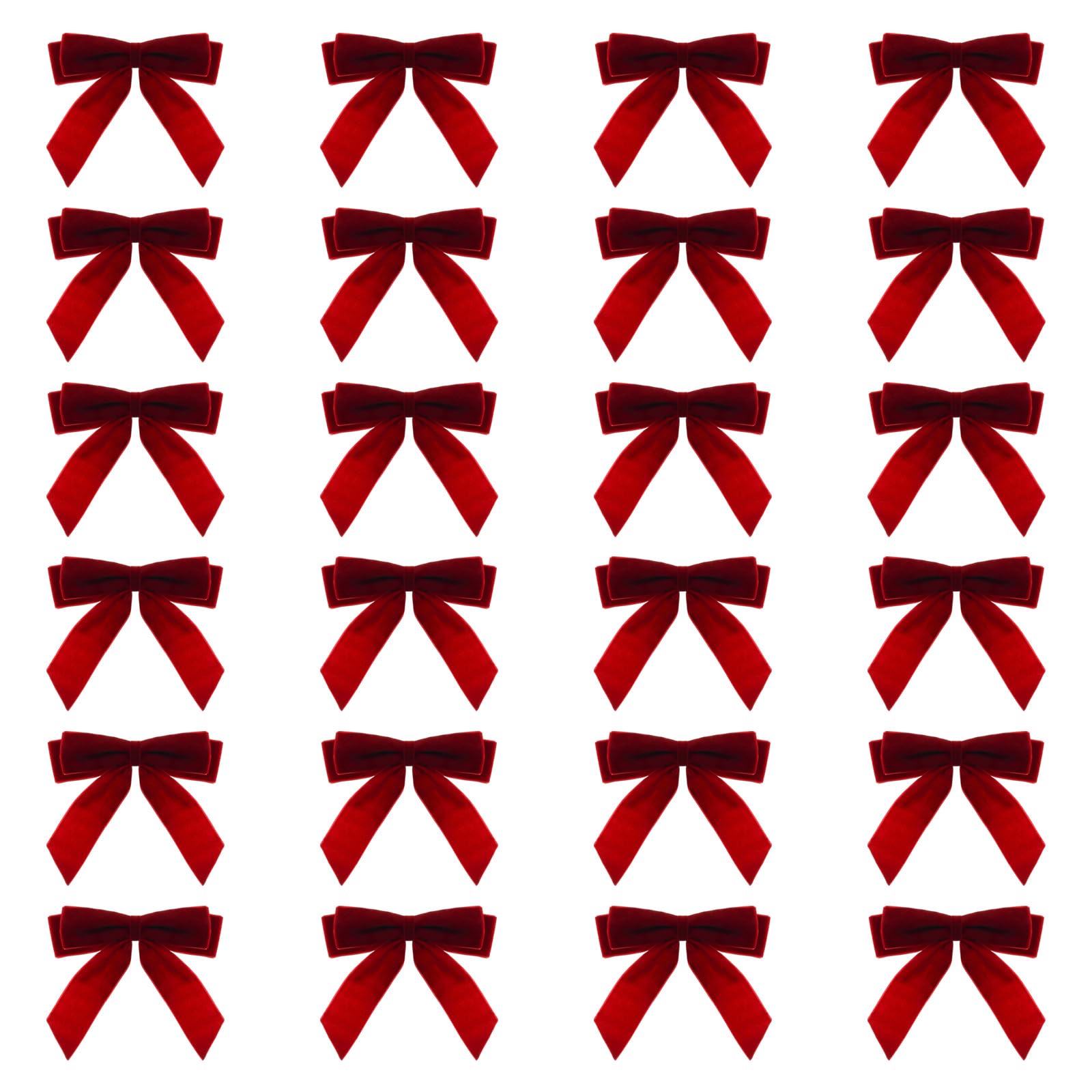 Tsophreniq Polyester Christmas Decoration Bows Hanging Pendant Bowknot Ornament Gift Embellishment Accessories Decorative Accent Polyester Christmas Bows Ornament