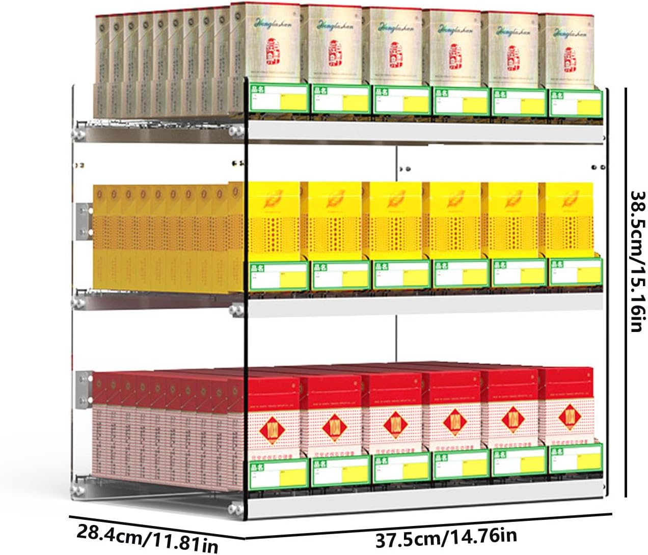 Vttui タバコディスプレイホルダー、 壁掛け式タバコラック、自動タバコラックショーケース 自動タバコケース、 コンビニエンススト