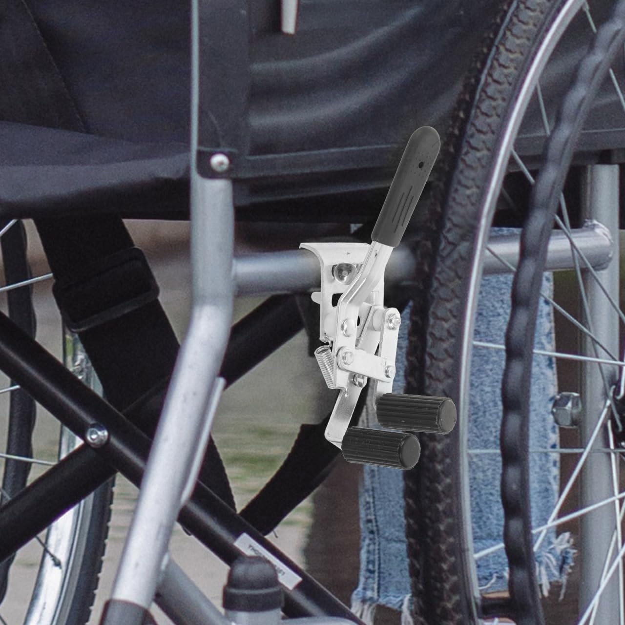 Healvian Rollstuhl Bremse Ersatzteil Mit Seitenschraube 7.68X2.17X2.17 Zoll Praktische Handbremse Für Rollstuhlzubehör Und Reparatur