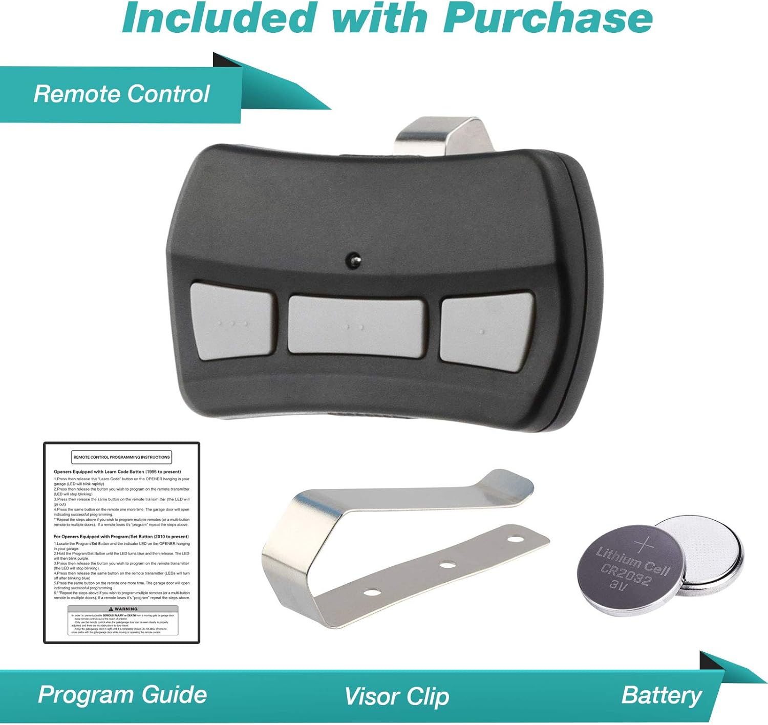 2 Garage Door Opener Remote for Genie Intellicode & Overhead Door ACSCTG Type 1 - - 