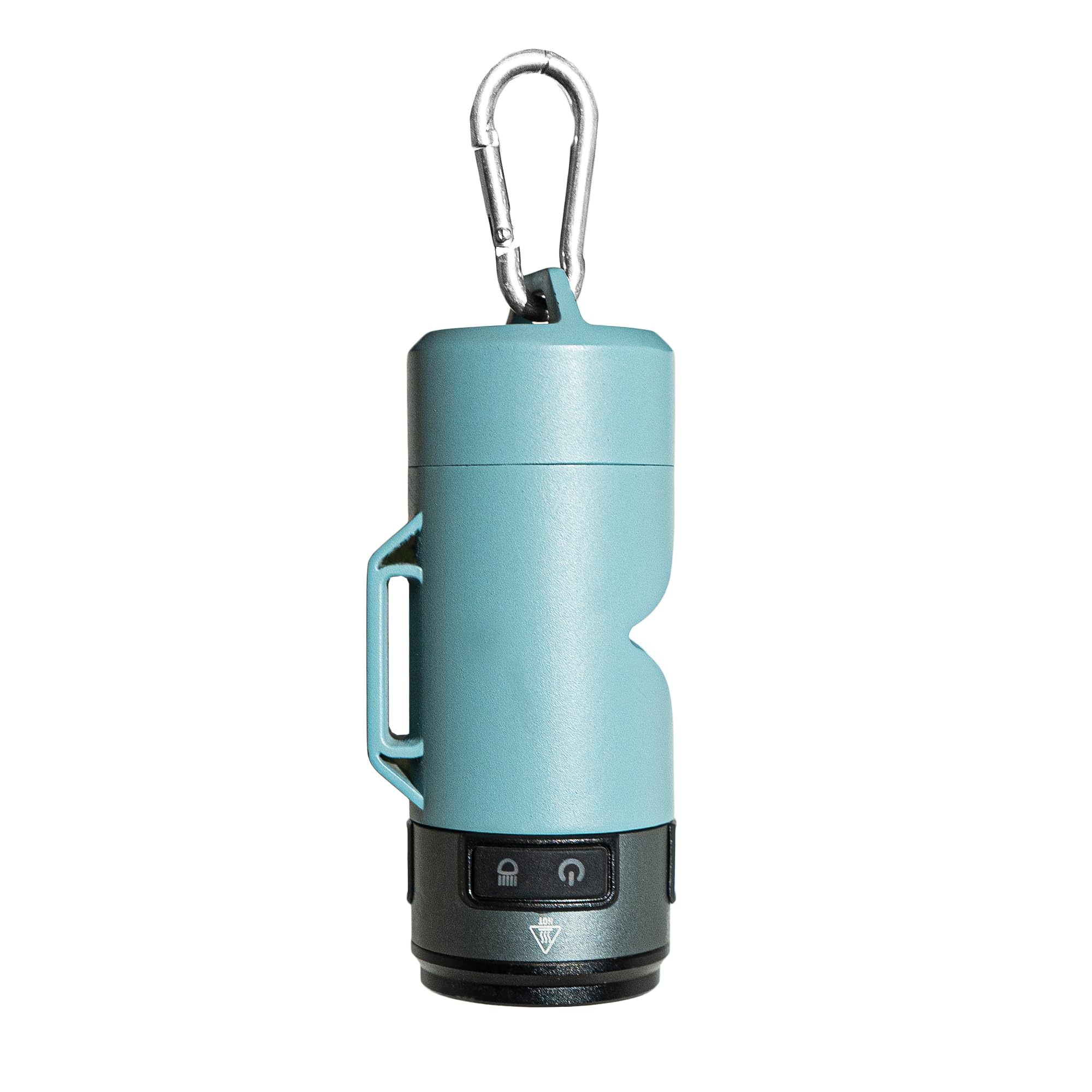 Lumi Hundekotbeutelhalter mit LED-Taschenlampe, freihändiges Gassigehen mit Karabinerhaken und Beuteln, ideal für Camping, Outdoor und Beleuchtung Ihres Weges, Blau