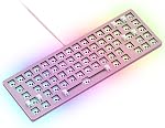 Glorious Gaming Keyboard - GMMK 2 Hot Swappable TKL Mechanical Keyboard, Wired, Custom Keyboard - Custom Mechanical Keyboard - Premium Barebones - Compact 65% Keyboard (Pink RGB Keyboard)