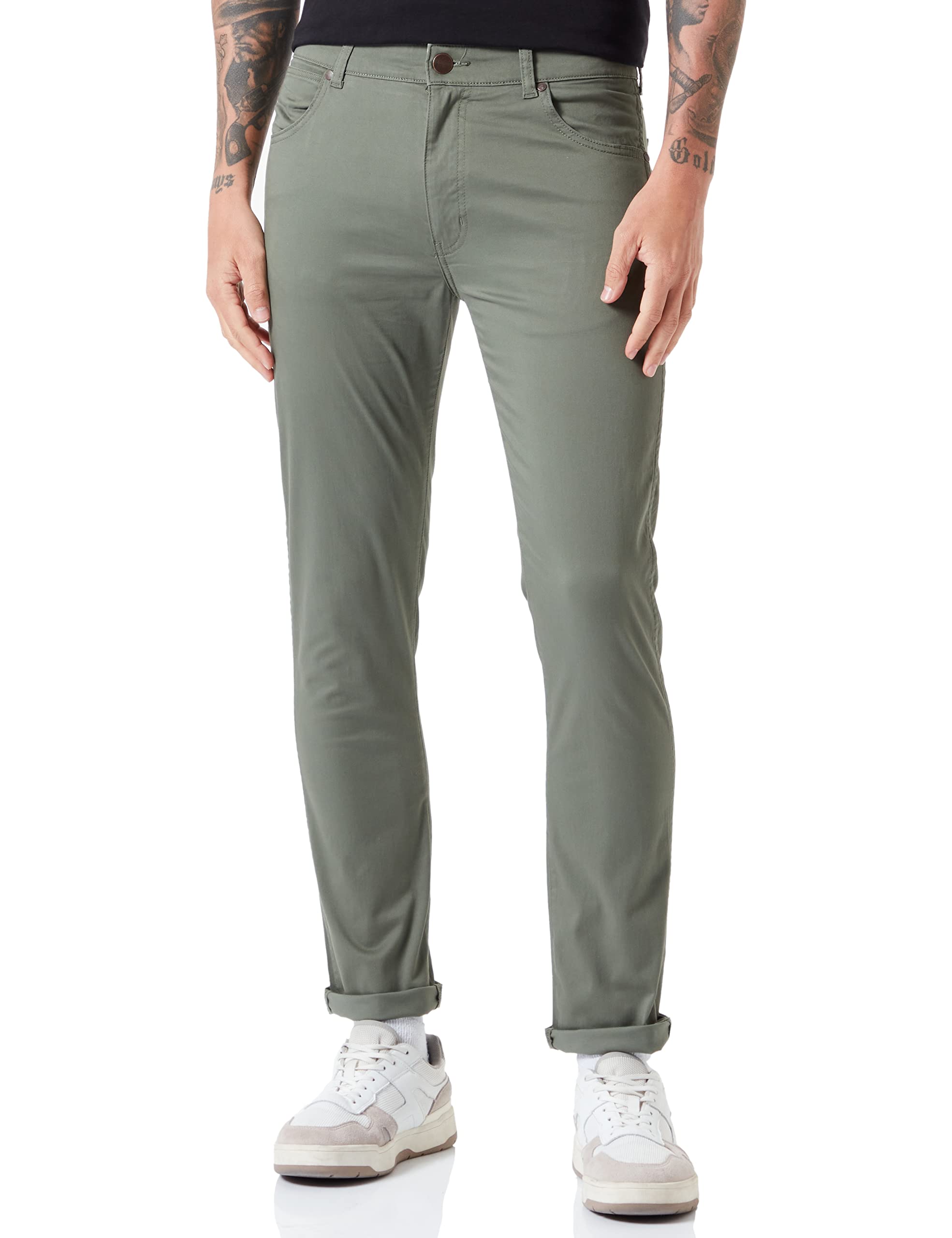 Wrangler Men's Larston Jeans, Green, 32W / 32L