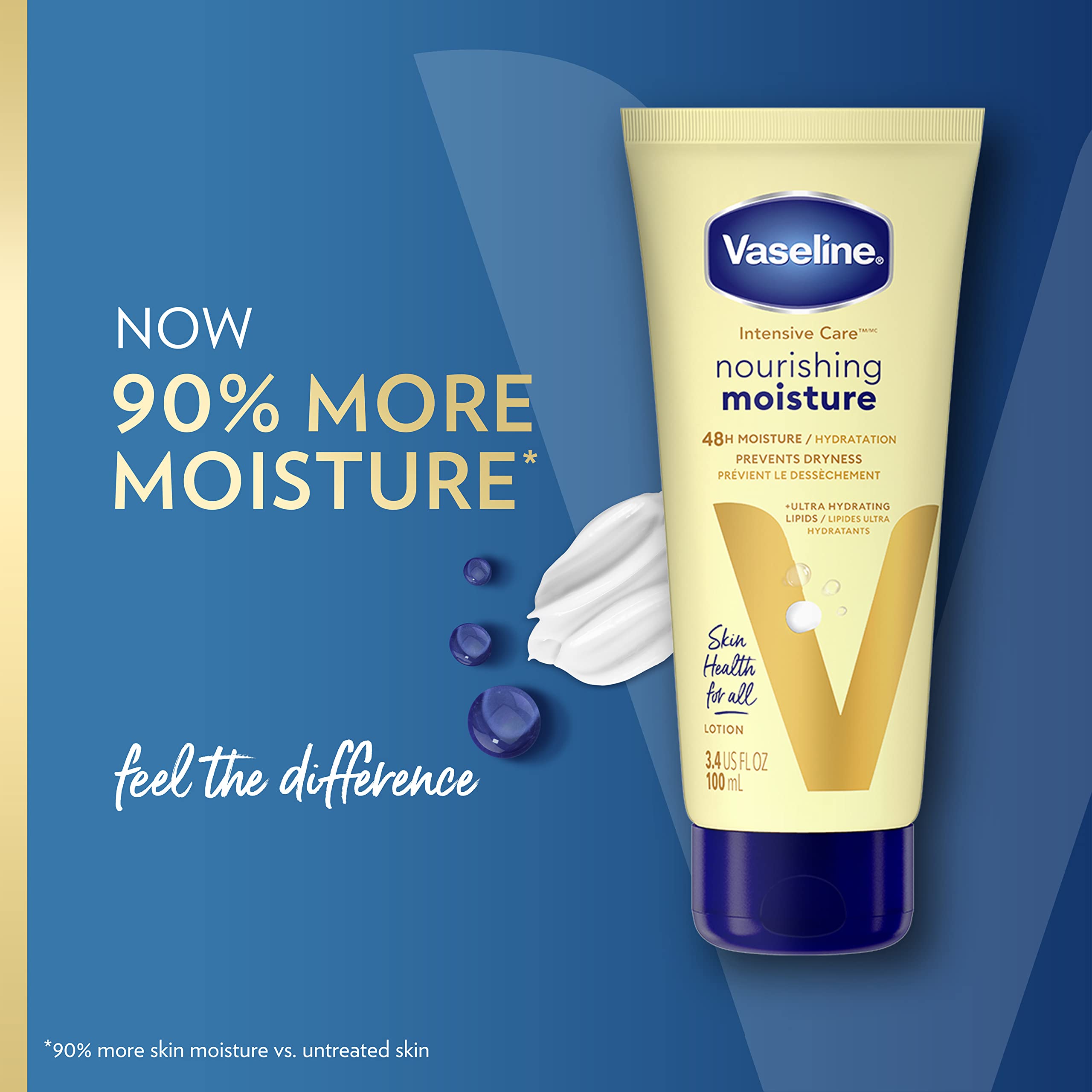 Vaseline Intensive Care Nourishing Moisture Body Lotion for Dry Skin Lotion Made with Ultra-Hydrating Lipids & Pure Oat Extract For Nourished, Healthy-Looking Skin 12