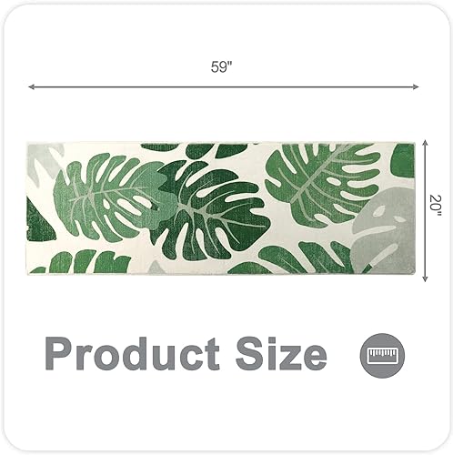 Miniatura 2 de Lukinbox Tapetes de baño con hojas para baño, bonitos tapetes pequeños y pequeños lavables a máquina, antideslizantes, tapetes de baño de microfibra