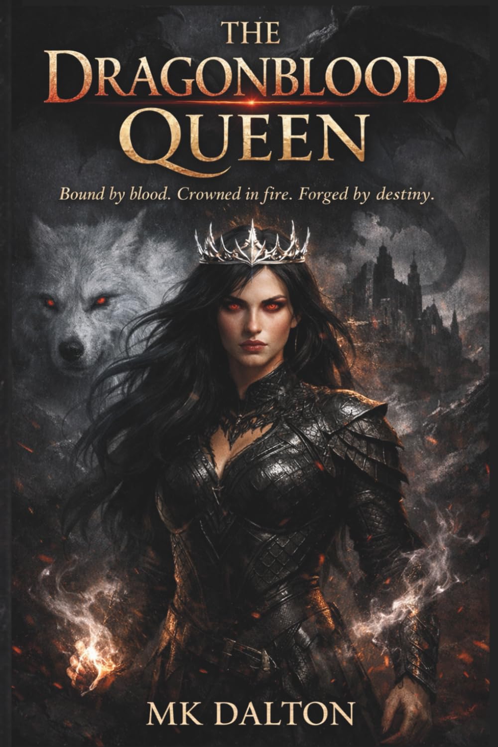 The Dragonblood Queen: Born of flame. Bound by blood. Crowned by dragons. (The Dragonblood Crown Trilogy)