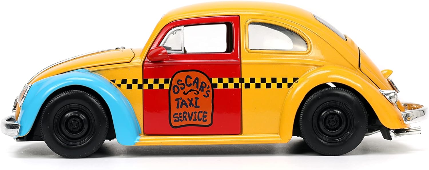 Jada Sesame Street 1:24 1959 Volkswagen Beetle Die-cast Car & 2.75" Oscar The Grouch Figure, Toys for Kids and Adults