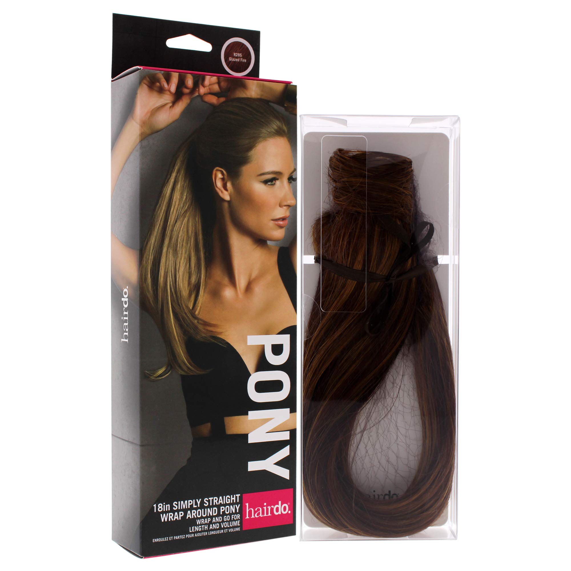Hair u wear Hairdo Simply Straight Pony,R28s Glazed Fire