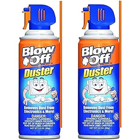 Compressed Air Duster Can MAX Professional Cleaner 1229 Blow Off Non-toxic & No Bitternt 3.5oz. Stop the Build-up of Dust in Your Electronics, Clogging up the Cooling Fan.