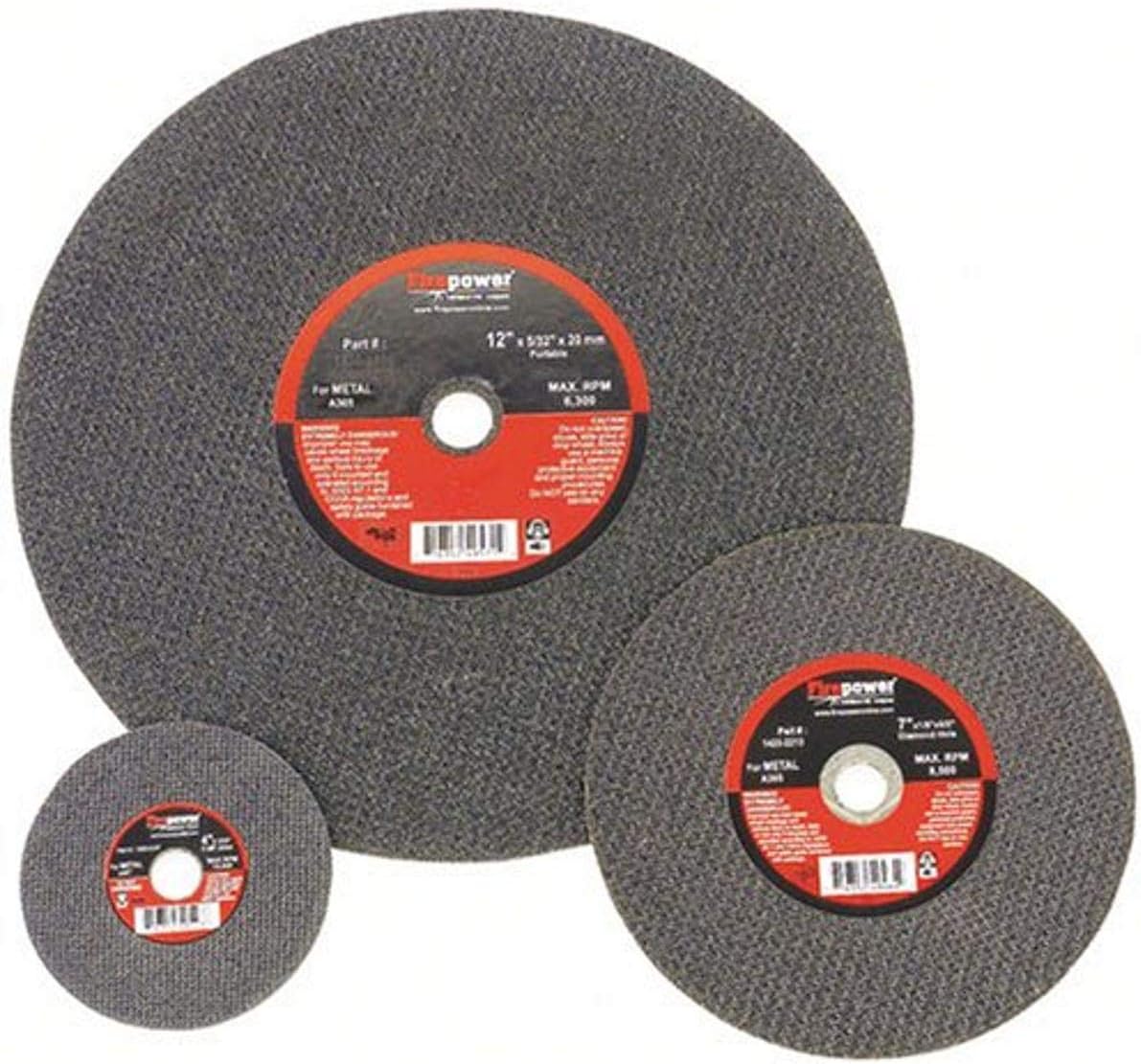 Firepower 1423-3145 4 x 1/16 x 3/8 Cut-Off Abrasive Wheels, Type 1 (For Metal)