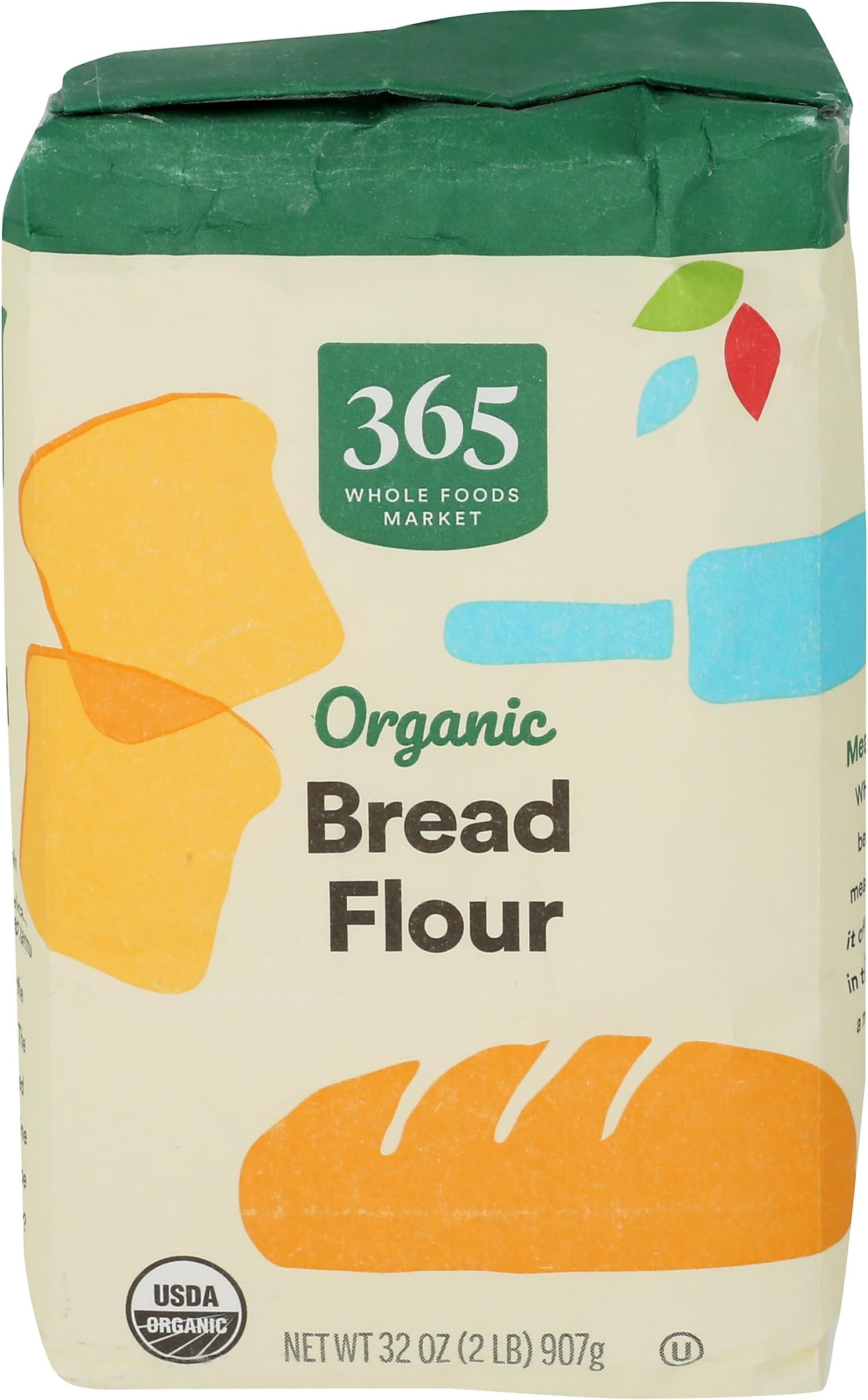365 by Whole Foods Market, Organic Bread Flour, 32 Ounce