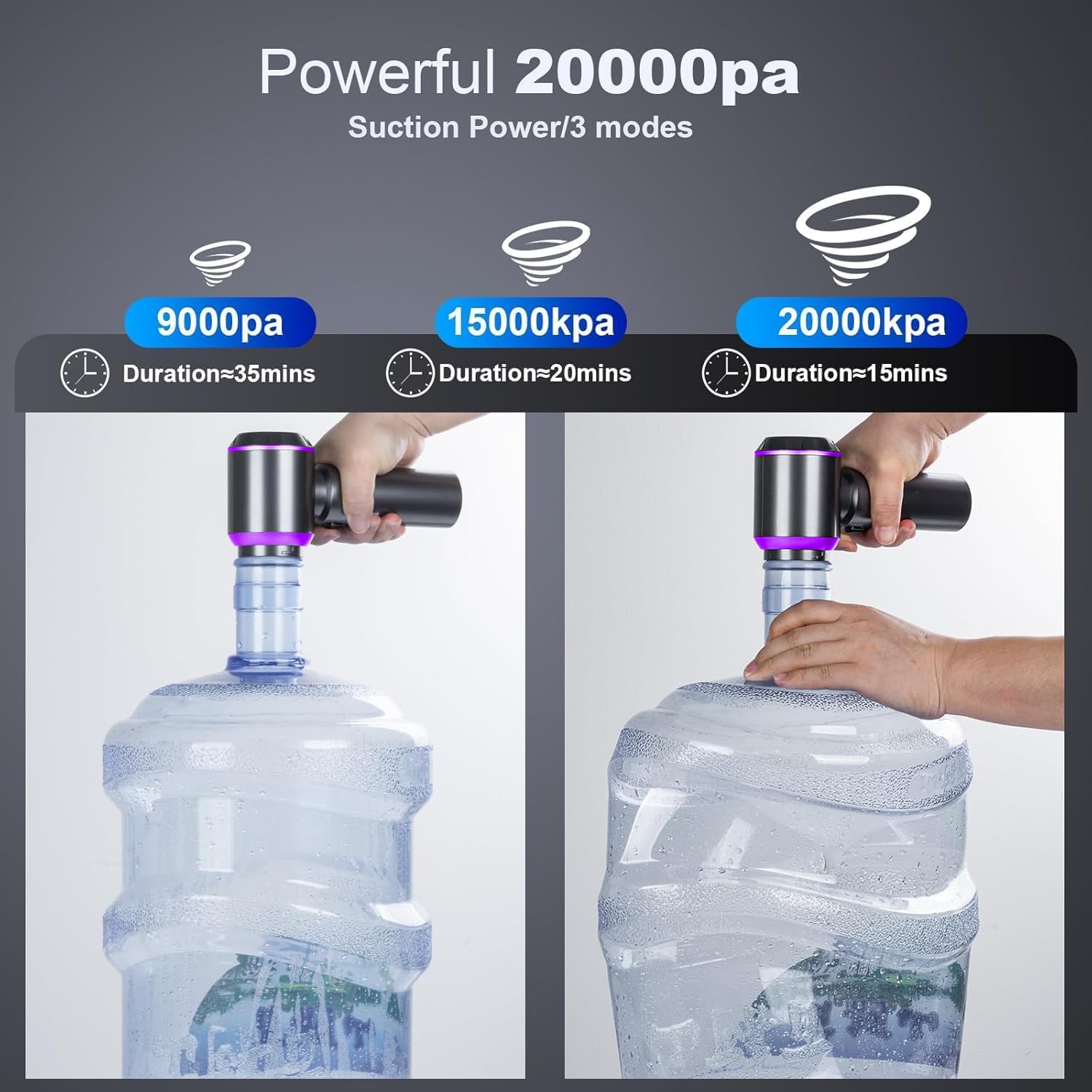 Kedifoai Aspirabriciole Senza Fili, 20000Pa 4 in 1 Aspirapolvere Auto Portatile,Aspiratore e Soffiatore con Motore Brushless,USB C Mini Aspirapolvere Potente per Auto Casa Ufficio Peli di Domestici