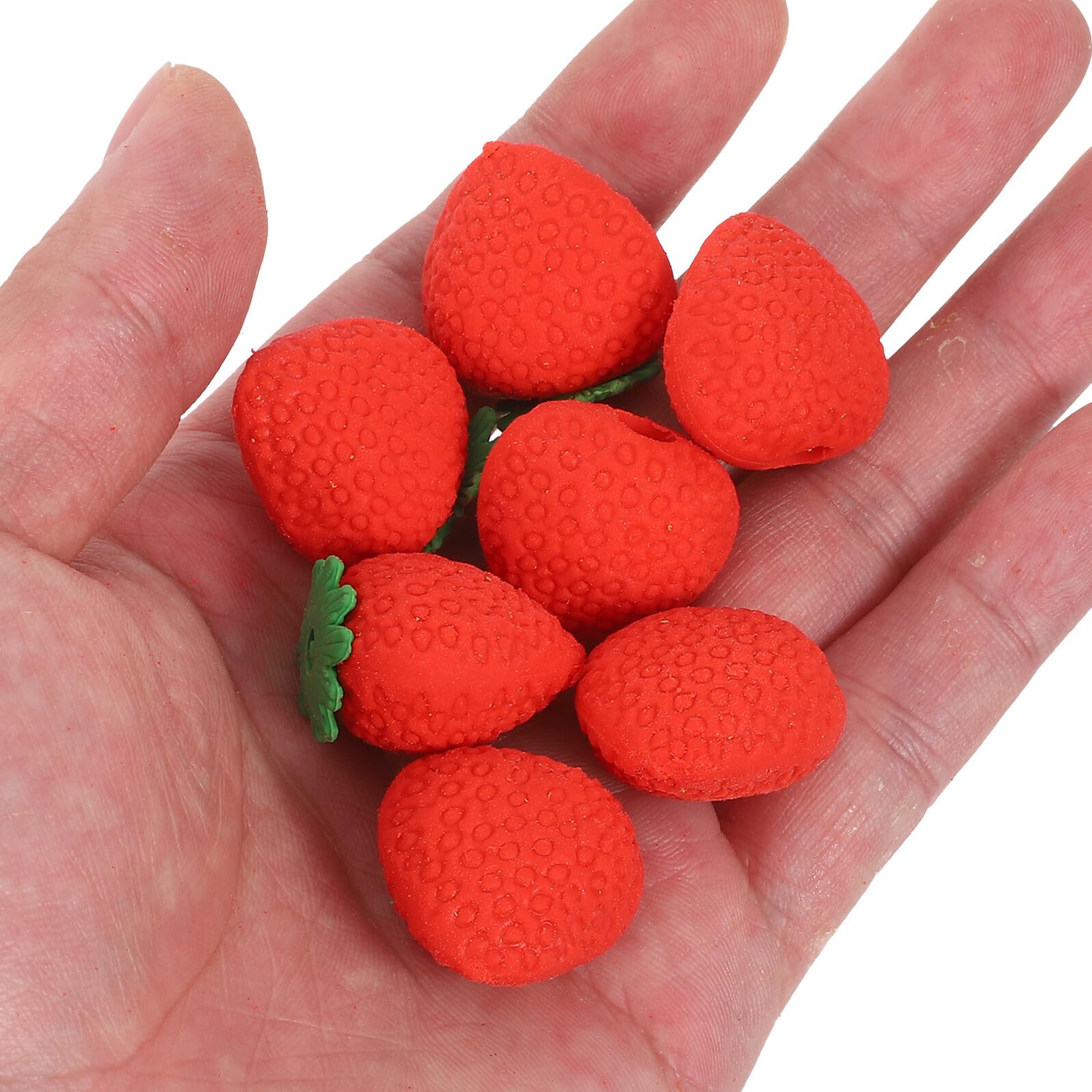 Hemobllo 100 Pezzi Gomme da Cancellare Carine a Forma di Fragola Rossa Mini Gomme Smontabili Portatili per Studenti e Uso Quotidiano per Scuola e Studio a Casa