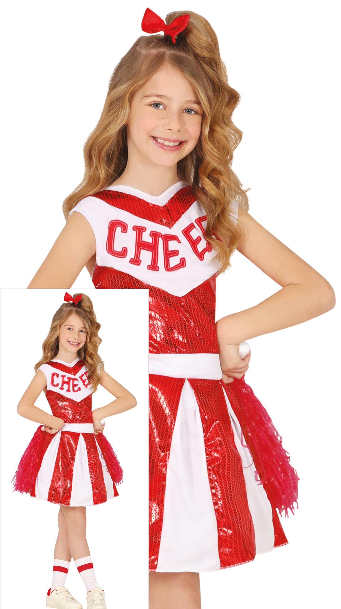 FIESTAS GUIRCA 78512 Accesorios Disfraz Costume Accessories, Red/White, 3-4 años
