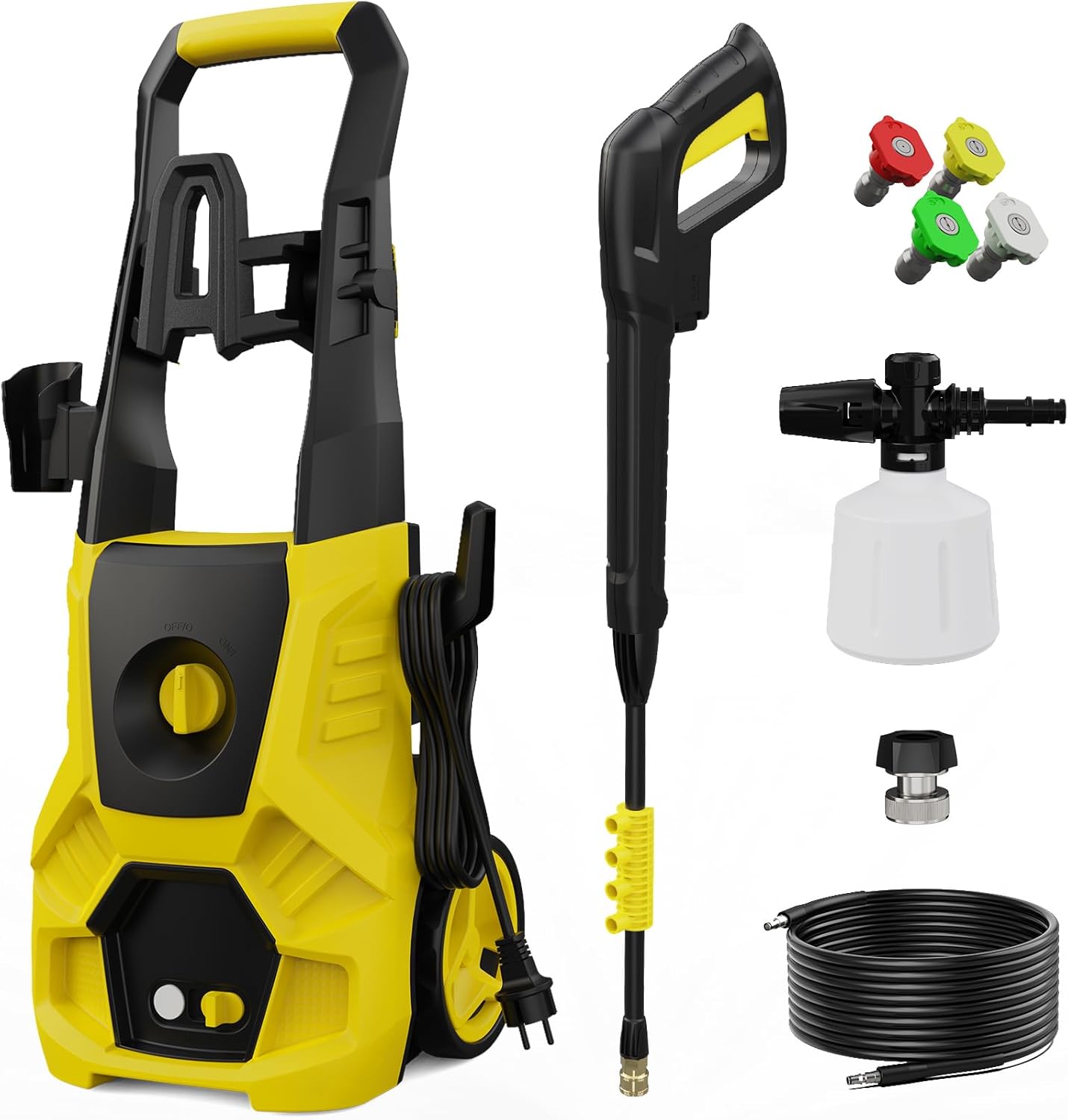 Electric Pressure Washer 5000 PSI 3.0 GPM High Power Washer with 4 Nozzles