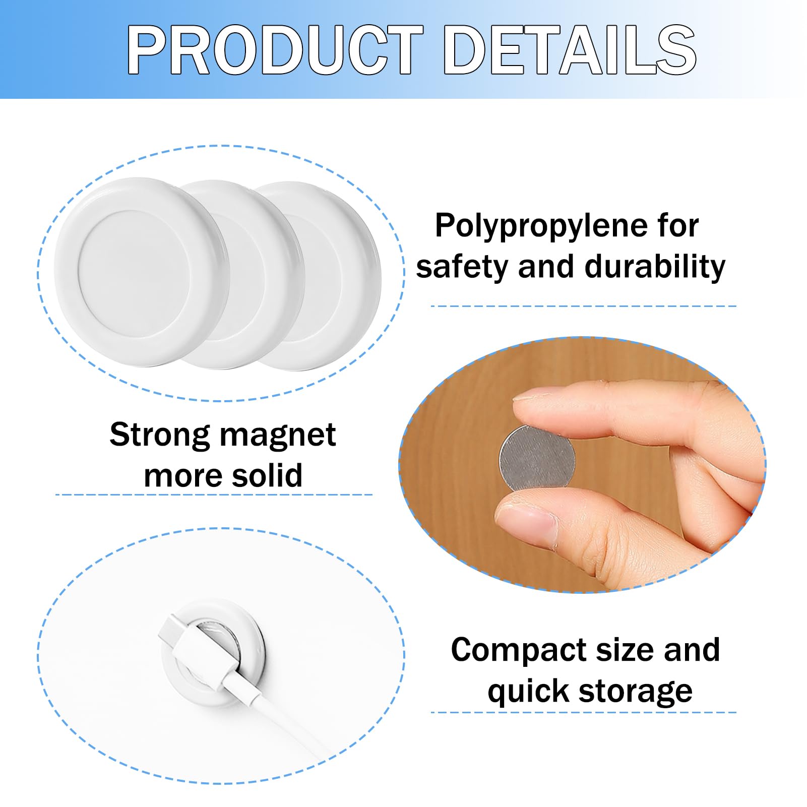 Supporto Magnetico Per Telecomando - 5 Pezzi Senza Fori, Con Adesivo Forte - Foto 8