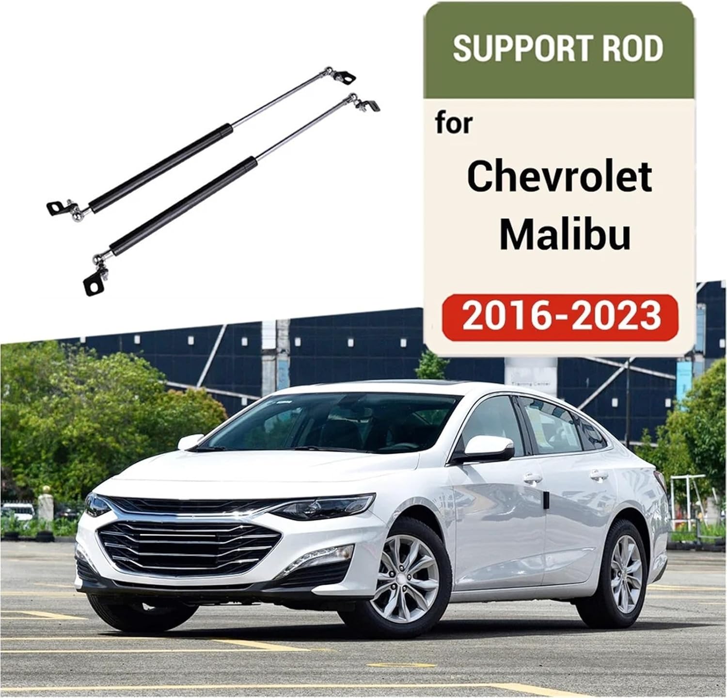 Compatible With Malibu 2016-2023 Car Refit Bonnet Hood Gas Shock Lift Strut Bars Support Rod Car-styling