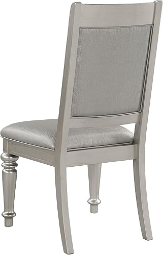 Miniatura 8 de Coaster Home Furnishings - Bling Game - Madera maciza - Juego de 2 sillas auxiliares de comedor con botones con botones de cristal, patas delanteras