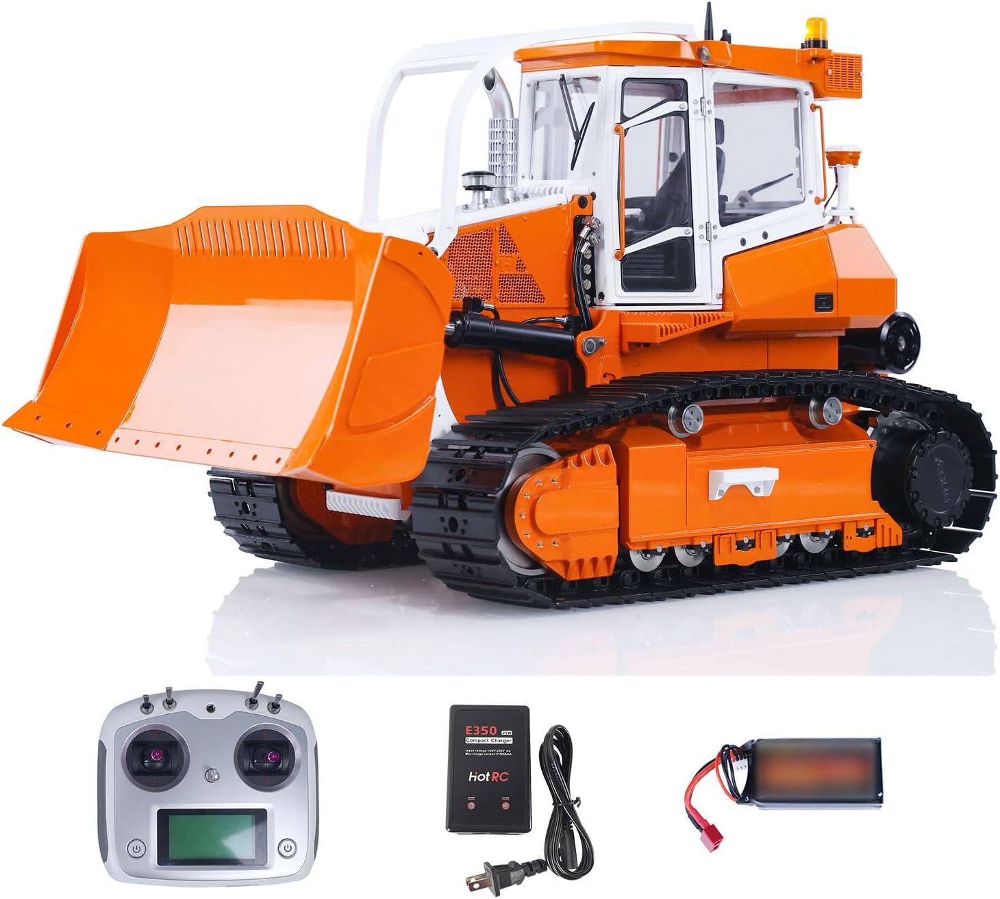 LESU 1/14 RC Hydraulic Bulldozers Model Metalfor 850K RC Construction Dozer Vehicles Model I6S Radio Controller Light Sound