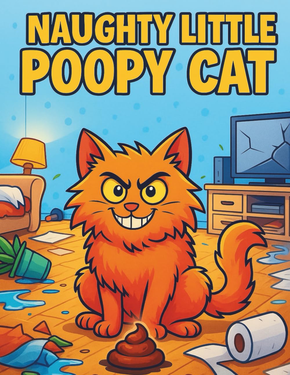 Naughty Cat: A Funny Coloring Book for Adults