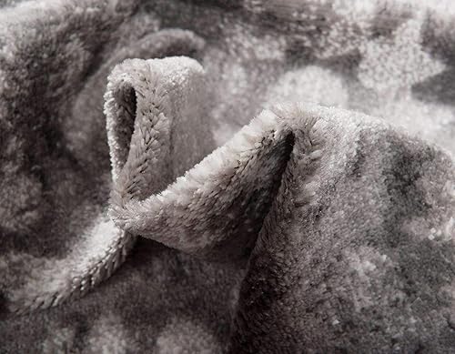 Miniatura 7 de Unique Loom Sofia Collection - Alfombra Larvotto (7 pies 1 pulgada, redonda, gris oscuromarfil)